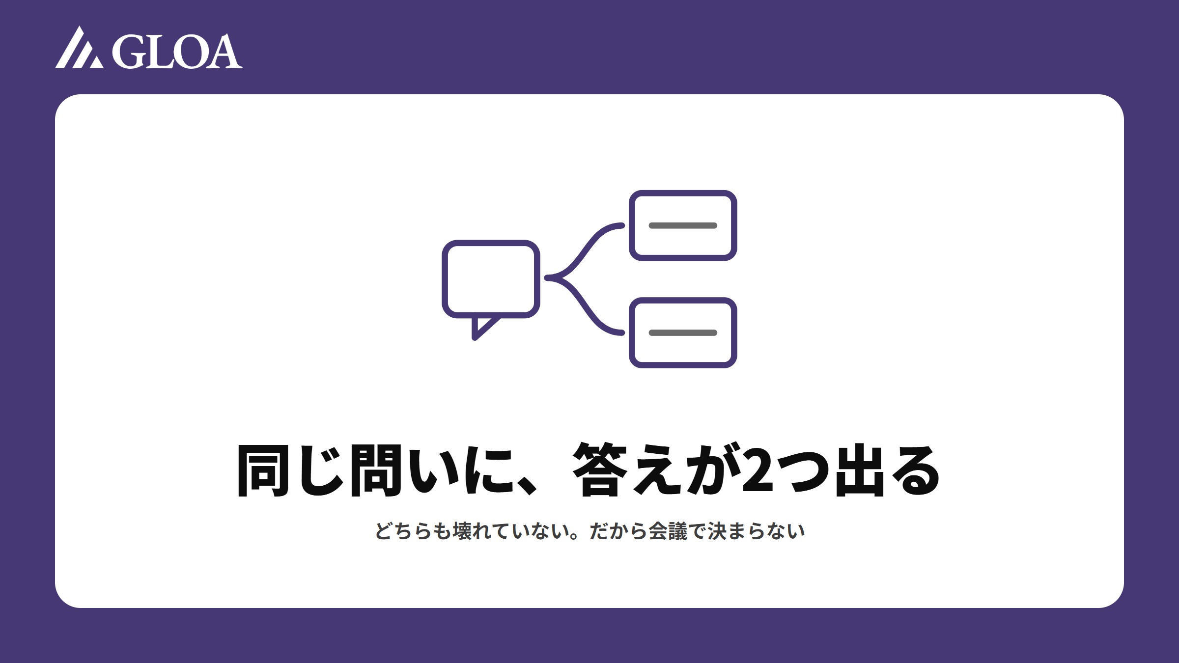 同じ問いに対して、数字の置き場が複数あると答えが複数出てしまう状態を示した図